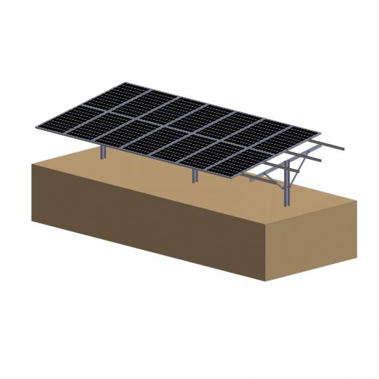 Galvanized Steel Solar Pile Ground Mounting System