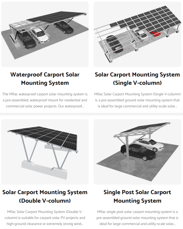 PV Solar Carport Mounting Systems Solutions.png